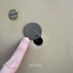 1940s Art Deco Dental Cabinet Industrial Medical Chest Dresser Tan 10 Drawer VTG