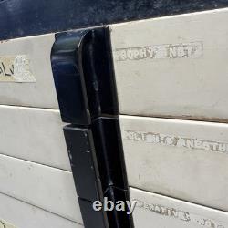 1940s Art Deco Dental Cabinet Industrial Medical Chest Dresser Tan 10 Drawer VTG