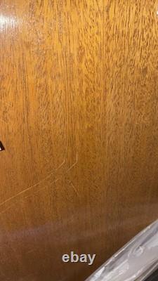 1940s Mahogany Bow Front China Cabinet Hutch Federal Hepplewhite Style Vintage