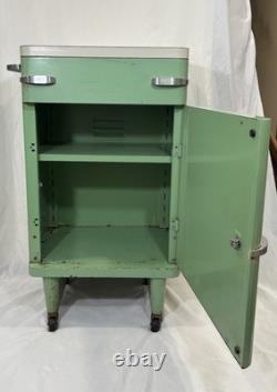 1940s Royal Metal Manufacturing Cabinet Nightstand Norman Bel Geddes Kem Weber