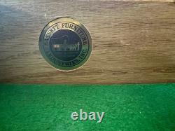 1950s Bassett Furniture Old Shirley Mahogany Serpentine Bow Front Hutch Cabinet