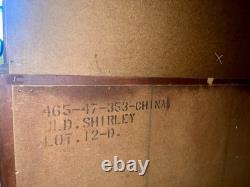 1950s Bassett Furniture Old Shirley Mahogany Serpentine Bow Front Hutch Cabinet