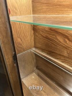 1970's Broyhill Mediterranean Style Wood Lighted Hutch PICKUP ONLY