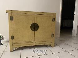 1970s Hollywood Regency Chinoiserie Cabinet by White Furniture