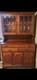 1971 Solid Cherry China Cabinet With Lenox Mount Vernon Provenance Excellent