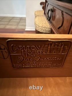 1971 Thomasville French Provincial Two Piece Lighted China Cabinet