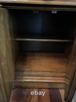 1971 Thomasville French Provincial Two Piece Lighted China Cabinet