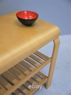 1990s VINTAGE ORIGINAL MID-CENTURY ALVAR AALTO SIDE COFFEE TABLE BENT BIRCH PLY