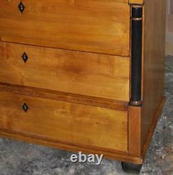19th C. Biedermeier Commode, Chest of Drawers. D12