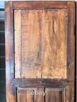 19th Century Antique Spanish Carved Wood Cupboard Cabinet Solid Wood