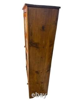 19th Century Pine Punch Tin Pie Safe