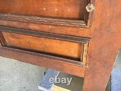 19th century primitive country store seed bin cabinet PINE 101 x 59 x 18