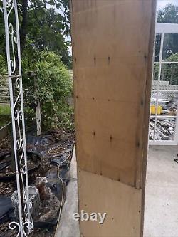 2 Rare Antique Corner Cabinets 12 Pane Divided Glass Door And Door On Bottom