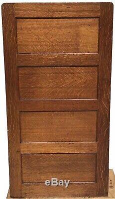 20th C Antique Arts & Crafts / Mission Oak 6 Drawer File Cabinet Library Bureau