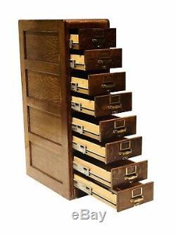 20th C Antique Arts & Crafts / Mission Oak File Cabinet Library Bureau Sole