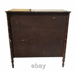 20th C Antique Sheraton Style Tiger Maple Jelly Cupboard / Cabinet Danersk