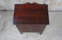 20th Century Victorian Revival Pine Apothecary Cabinet Side End Table Chest