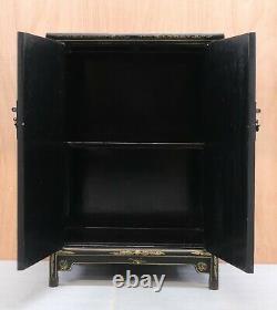 20th Century Vintage Chinese Cabinet By Jinlong Beijing Gold Inlaid Furniture