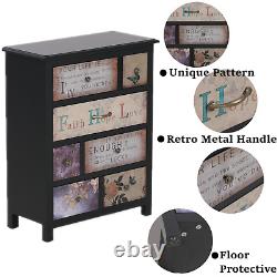 4 Drawer Storage Cabinet Dresser Bedside Table Chest for Bedroom Living Room