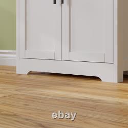 5 doors 5 layers density board spray paint 6030170cm display cabinet white