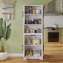 5 doors 5 layers density board spray paint 6030170cm display cabinet white