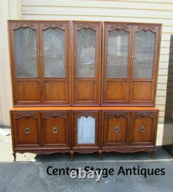 57769 T1 HENREDON Breakfront China Cabinet Curio QUALITY 7 Section UNIT