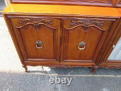 57769 T1 HENREDON Breakfront China Cabinet Curio QUALITY 7 Section UNIT