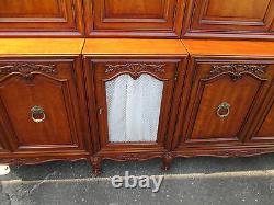 57769 T1 HENREDON Breakfront China Cabinet Curio QUALITY 7 Section UNIT