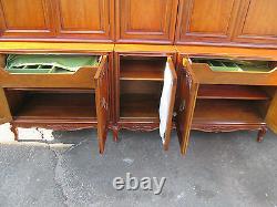 57769 T1 HENREDON Breakfront China Cabinet Curio QUALITY 7 Section UNIT