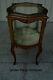 61102 Antique Louis Xv Hand Painted Curio Cabinet China Display Case