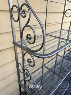 61594 QUALITY MADE Iron Kitchen Bakers Rack