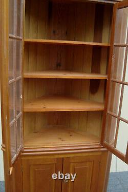 62065 2 pc. Solid Cherry Corner China Cabinet Curio