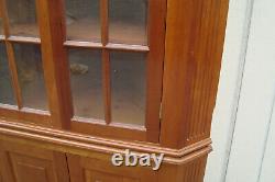 62065 2 pc. Solid Cherry Corner China Cabinet Curio