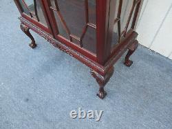 62611 Mahogany Chippendale Curio China Cabinet