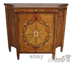 63207EC Adams Paint Decorated 2 Door Console Cabinet Commode