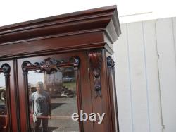 63752 Mahogany 2 pc. China Cabinet Curio Bookcase