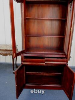 63752 Mahogany 2 pc. China Cabinet Curio Bookcase