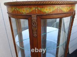 64248 Decorator Bow Glass Curio China Cabinet