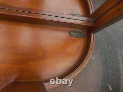 64524 Mahogany PULASKI Furniture Bow Glass Curio Cabinet