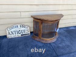 64540 Bow Glass Credenza Curio Cabinet