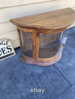 64540 Bow Glass Credenza Curio Cabinet