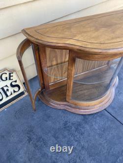 64540 Bow Glass Credenza Curio Cabinet