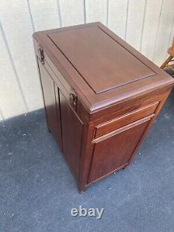 64750 Oriental Mahogany Silverware Chest