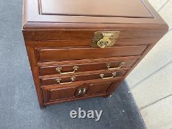 64750 Oriental Mahogany Silverware Chest