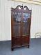 65175 Antique Mahogany Corner China Cabinet Curio