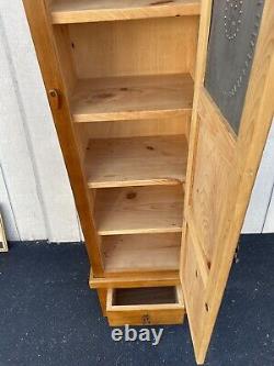 65219 Pine Kitchen 2 Piece Storage Cabinet with drawer