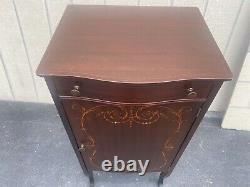 65439 Inlaid Mahogany Sheet Music Cabinet