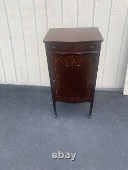 65439 Inlaid Mahogany Sheet Music Cabinet