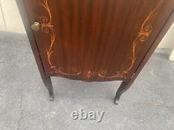 65439 Inlaid Mahogany Sheet Music Cabinet