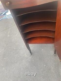 65439 Inlaid Mahogany Sheet Music Cabinet